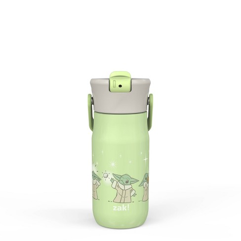 Zak Designs 14oz Recycled Stainless Steel Vacuum Insulated Kids' Water Bottle 'On The Move