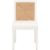 Emilio Woven Dining Chair (Set of 2) - SFV4123 - White/Natural - Safavieh Couture - 3 of 4