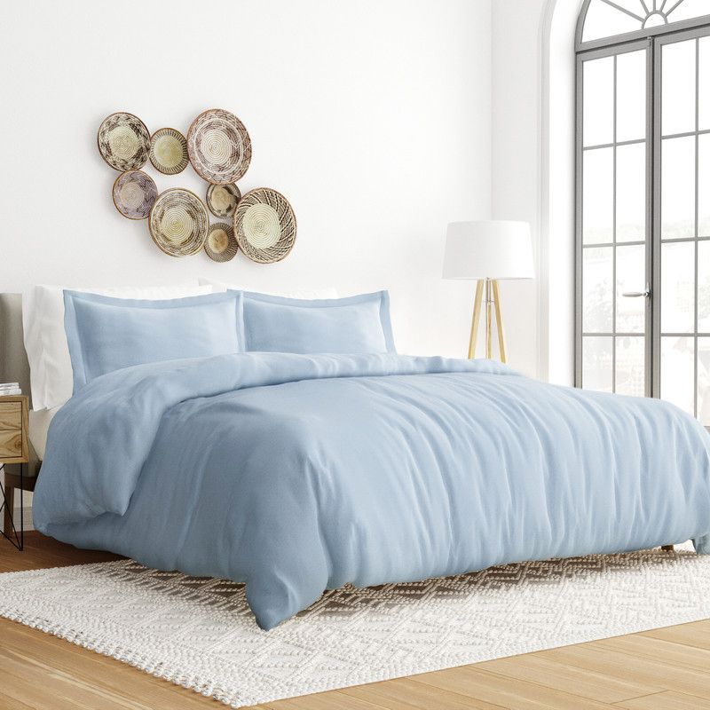 3 Piece Duvet Cover & Shams Set - Soft and Breathable, Double Brushed Microfiber, Wrinkle Free - Becky Cameron, 1 of 14