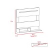 Syemin TV Stands and Consoles Light Pine 3 Shelf Floating Center Suits Coastal Rustic Rooms Saves Floor Space, Beige, 60.24"*21.26"*3.94" - 4 of 4
