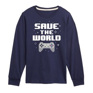 Boys' - Instant Message - Gamer Long Sleeve Graphic T-Shirt - 1 of 4