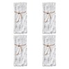 Saro Lifestyle Faux Fur With Brushed Metallic Foil Print Bottle Bag - 2 of 2