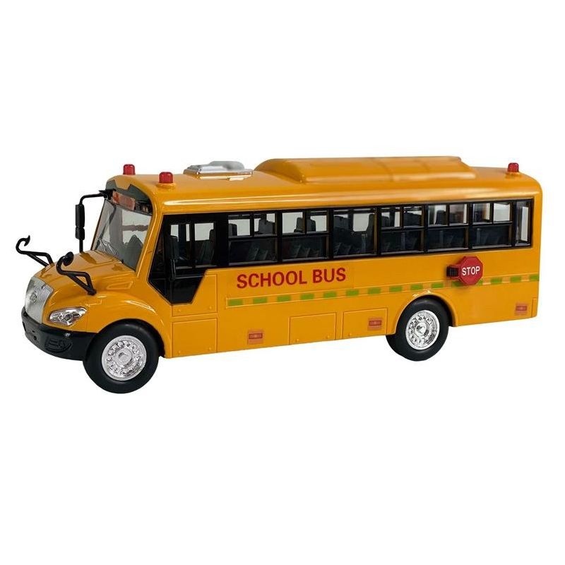 Big Daddy EDUCATIONAL Yellow School Bus with Lights and Openable Doors simple Pull Back & watch it GO! with Sounds and Familiar Singable Songs, 1 of 3