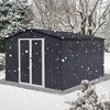NicBex 10x12Ft Metal Garden Sheds, Outdoor Storage Sheds, Gazebos with a Practical Pent Roof, Carports for Garden, Patios, Lawns - 4 of 4
