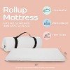 Waterproof Mini Crib Mattress Topper - 38" x 24" | Roll Up Style - Breathable Soft Memory Foam - 2 of 4