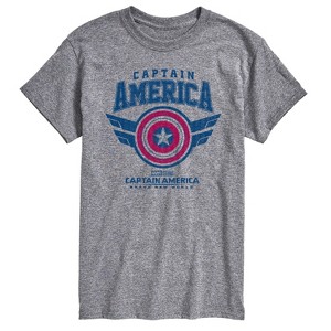 Men's - Marvel - Captain America Collegiate Short Sleeve Graphic T-Shirt - 1 of 4