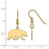 Black Bow Jewelry 14k Yellow Gold Plated Sterling Silver California Berkeley Golden Bears NCAA Dangle Earring - image 2 of 3