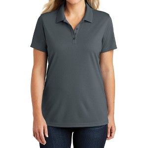 Mafoose Women's Moisture-Wicking Dry Zone Short Sleeve UV Micro-Mesh Polo Shirt - 1 of 4