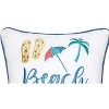 C&F Home 10" x 10" Beach Forever Small Petite  Size Accent Throw Pillow - image 2 of 3