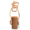 Journee Collection Womens Adalee Ankle Wrap Stacked Heel Sandals - image 3 of 4