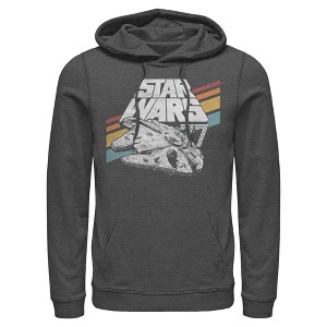 Men's Star Wars: A New Hope Retro 77 Millennium Falcon Stripes Pull Over Hoodie - 1 of 4