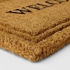 1'6"x2'6" Embossed Border 'Welcome' Outdoor Coir Doormat Black - Threshold™ designed with Studio McGee - 3 of 3
