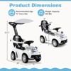 Safstar 3-in-1 Sliding Walker w/ Adjustable Canopy Horn Music & Light for Boys & Girls - 2 of 4