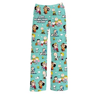 Collections Etc Peanuts I Love Being Your Friend Lounge Pants - 1 of 4