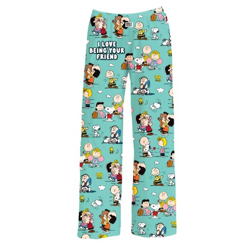 Collections Etc Peanuts I Love Being Your Friend Lounge Pants - image 1 of 4