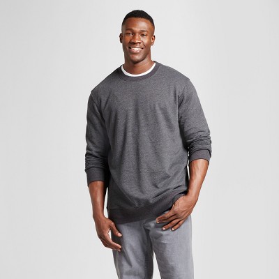 mens big and tall crew neck sweatshirts