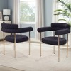 Best Master Furniture,Beren Boucle Fabric Dining Chair, Set of 2 - 3 of 3