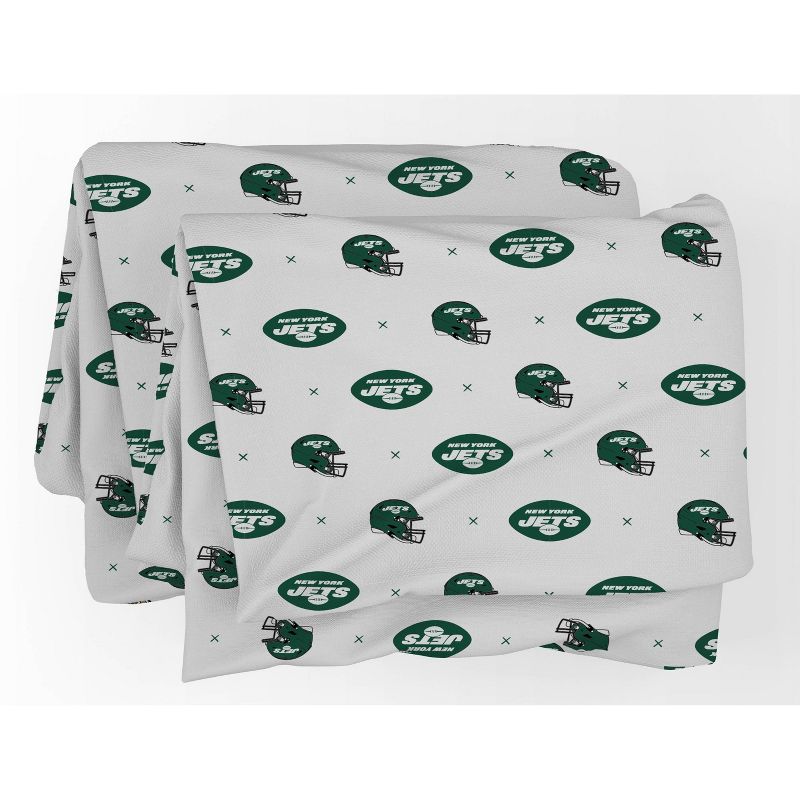 NFL New York Jets Small X Twin Sheet Set, 2 of 4