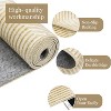 Modern Stripe Pattern Area Rug - Machine Washable, Non-Slip, Low-Pile Rug for Living Room, Bedroom, and Entryway - 4 of 4