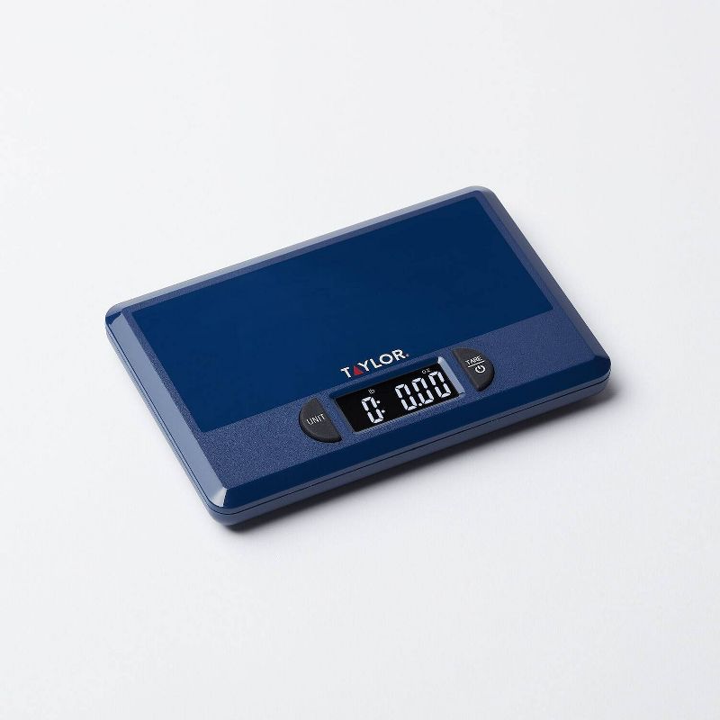 Taylor Precision 4.4lb Digital Kitchen Food Scale with Weighing Tray Blue, 1 of 13