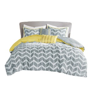 Gracie Mills Basil Chevron Bliss Comforter Set - 1 of 4