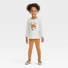 Toddler Girls' Long Sleeve Sweet Dear Graphic T-Shirt - Cat & Jack™ Cream - image 4 of 4