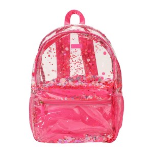 Packed Party Backpack, Women's Fashion Shoulder Knit Book Bag; Trendy Unicorn Confetti Look for Work and Travel (Pink - Sweet Tart) - 1 of 4