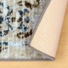 Distressed Vintage Boho Medallion Non-Slip Indoor Runner or Area Rug by Blue Nile Mills - 3 of 4