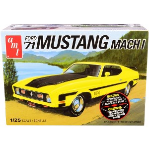 Skill 2 Model Kit 1971 Ford Mustang Mach I 1/25 Scale Model by AMT - 1 of 4
