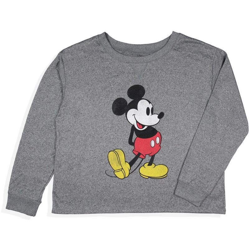 Disney Womens' Mickey Mouse Long Sleeve Pajama Top Sleepwear Shirt, 2 of 6