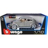 1955 Volkswagen Kafer Beetle Gray 1/18 Diecast Model Car by Bburago