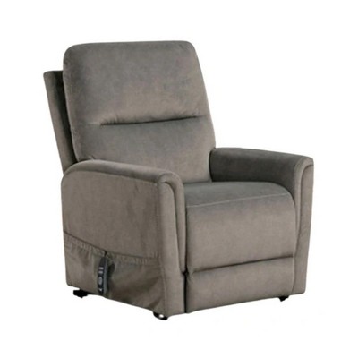 Royal Hampton Lift Chair with Heat and Massage, Gray Fabric Padded, USB Port