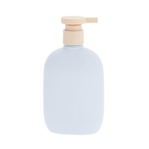 Unique Bargains Pressure Pump Flat Soap Dispenser Blue 1 Pc - 1 of 4