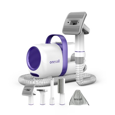 Oneisall LM5 4-in-1 Low-Noise Dog Grooming Vacuum - 12KPa Pet Hair & Home Cleaning Kit (Halloween Sale)