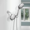Cobbe 48-Setting High Pressure 3-Way Shower Head Combo, 5" Dual 2 in 1 Showerhead with Stainless Steel Hose, Chrome - 2 of 4