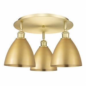 Ballston Dome - 3 Light Flush Mount In Industrial Style-10 Inches Tall and 19.25 Inches Wide - 1 of 1