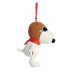Aurora Mini Flying Ace Clip-On Peanuts Adorable Stuffed Animal White 5" - 4 of 4