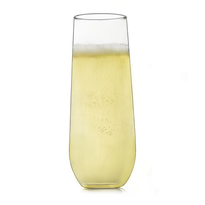 Libbey Stemless Champagne Flute Glasses, 8.5-ounce, Set of 12, 1 of 10
