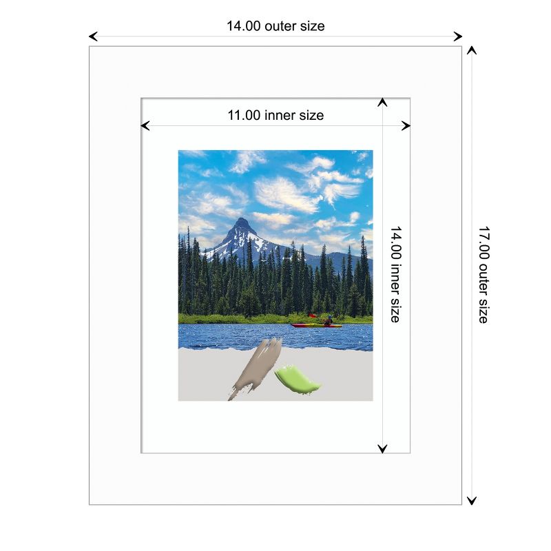 Amanti Art Basic Narrow Wood Picture Frame, 5 of 11