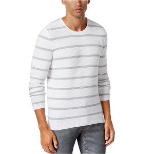 I.N.C International Concepts Mens Ribbed Stripe Pullover Sweater, White, XX-Large - 1 of 1
