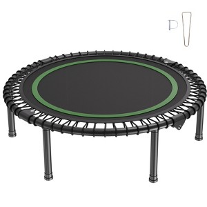 VEVOR Foldable Mini Trampoline, 40 Inch Fitness Rebounder, Max Load 330 lbs Exercise Trampoline, Stable & Quiet Indoor Small Workout Trampoline - 1 of 4