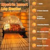 R.W.FLAME 20"Electric Fireplace Log Heater with Crackling Sound Effect, 4 Flame Sound Options,5 Brightness Settings Remote Control & Timer - 4 of 4