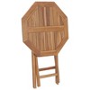 vidaXL Folding Patio Table, 23.6"x23.6"x29.5", Solid Teak Wood - 4 of 4