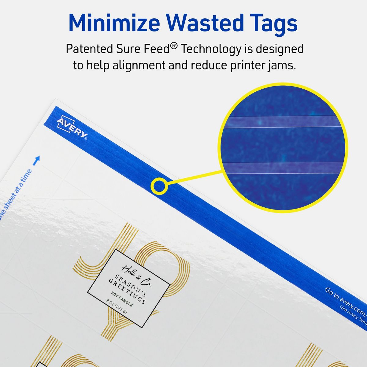 2" x 3-1/2" Rectangular Banner, Glossy White Printable Tags - thumbnail 4