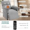 GustoWave Power Recliner Chair with Massage and Heat, Adjustable Single Recliners Sofa, Home Theater Seating ＆Armchair - 3 of 4