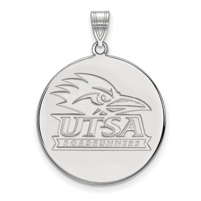 Black Bow Jewelry 10k White Gold Texas at San Antonio Roadrunners NCAA Extra Large Pendant