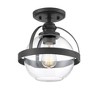 Savoy House Pendleton 1 - Light Semi-Flush Mount in  Matte Black - image 3 of 4