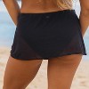 Calypsa Women's 2in1 Bikini Bottom With Snap On Mesh Skirt - image 3 of 4