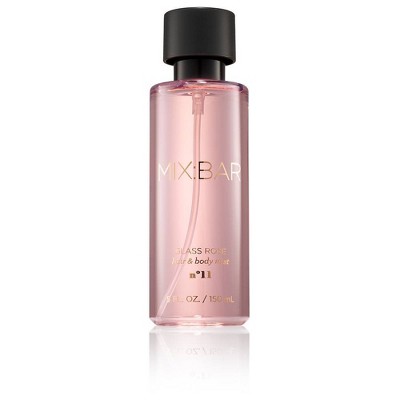 MIX:BAR Glass Rose Hair &#38; Body Mist - Clean, Vegan, Cruelty-free Body Spray &#38; Hair Perfume for Women - 5 fl oz