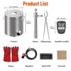 Propane Metal Melting Furnace Kit with Crucible & Tongs Stainless Steel Smelter for Melting Gold, Silver, and Aluminum - 2 of 4